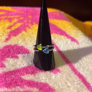 Bomb Party Rhodium Plating Ring. Size 9